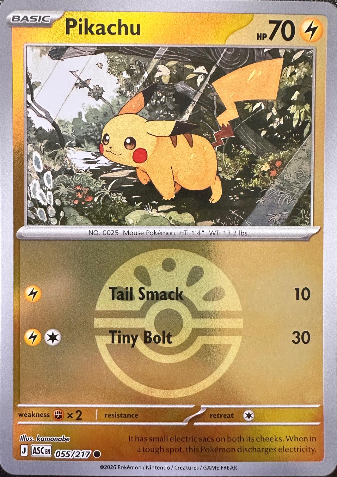 Ascended Heroes Pikachu [Ball] Pokémon card